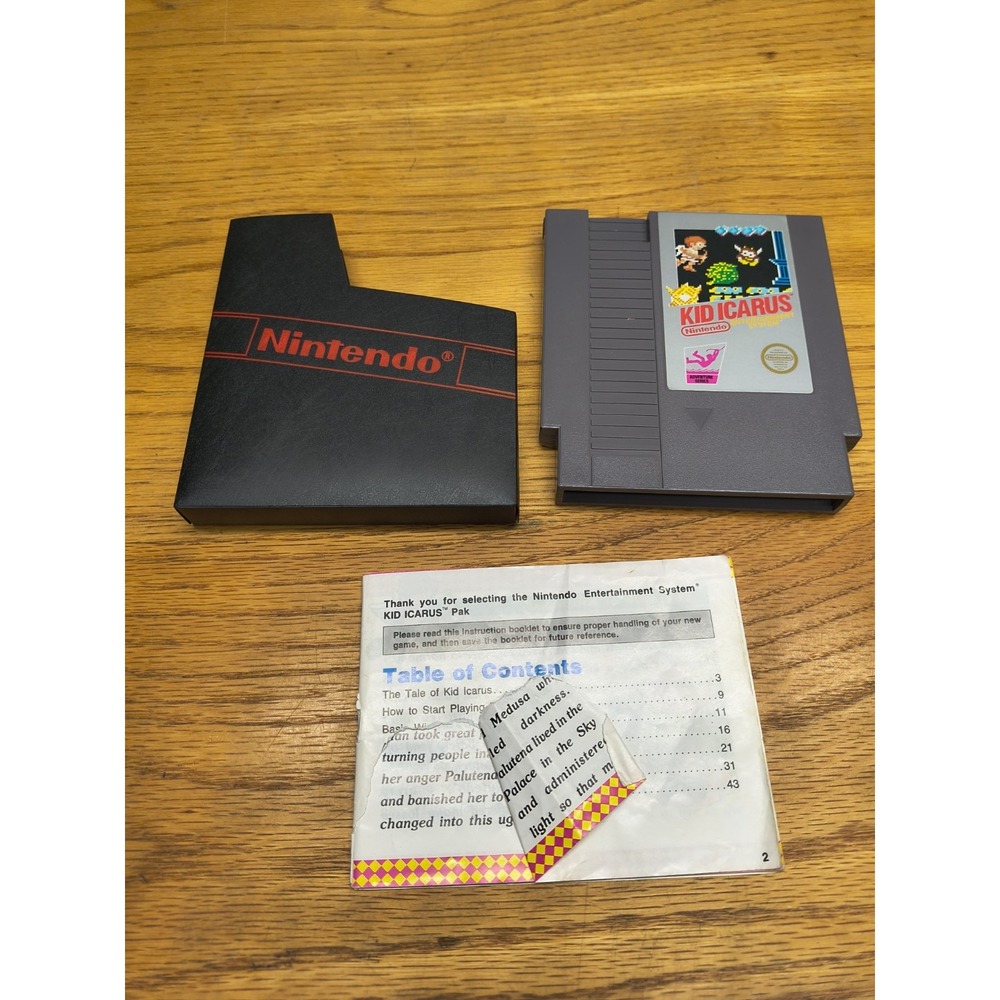 KID ICARUS -- NES Nintendo Original Classic‎ Authentic Fun 5 Screw Game